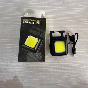 COB <b>Rechargeable</b> Keychain <b>Light</b> <b>LED</b> Type C Portable Outdoor Flashlight Black Multi Functional - Product Image 1