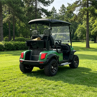 Voiture de golf électrique professionnelle 48V à deux places, alimentée au lithium, en promotion, buggy de golf tout-terrain, 30-50 km/h, 70-90 km d'autonomie