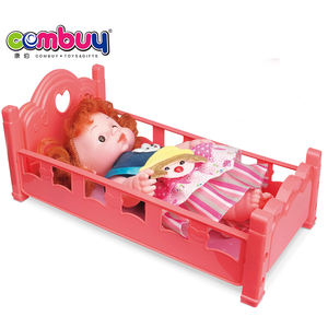 Poupées de jeu d'imitation pour bébé Accessoires de lit Fille Mignonne 27 cm Jouets pour enfants Poupée - Product Image 4