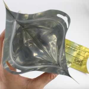 Sac en plastique de couleur métallisée à impression personnalisée emballage de pochette en forme de jus de fruit sac en forme de pilule à fermeture éclair en feuille d'aluminium - Product Image 6