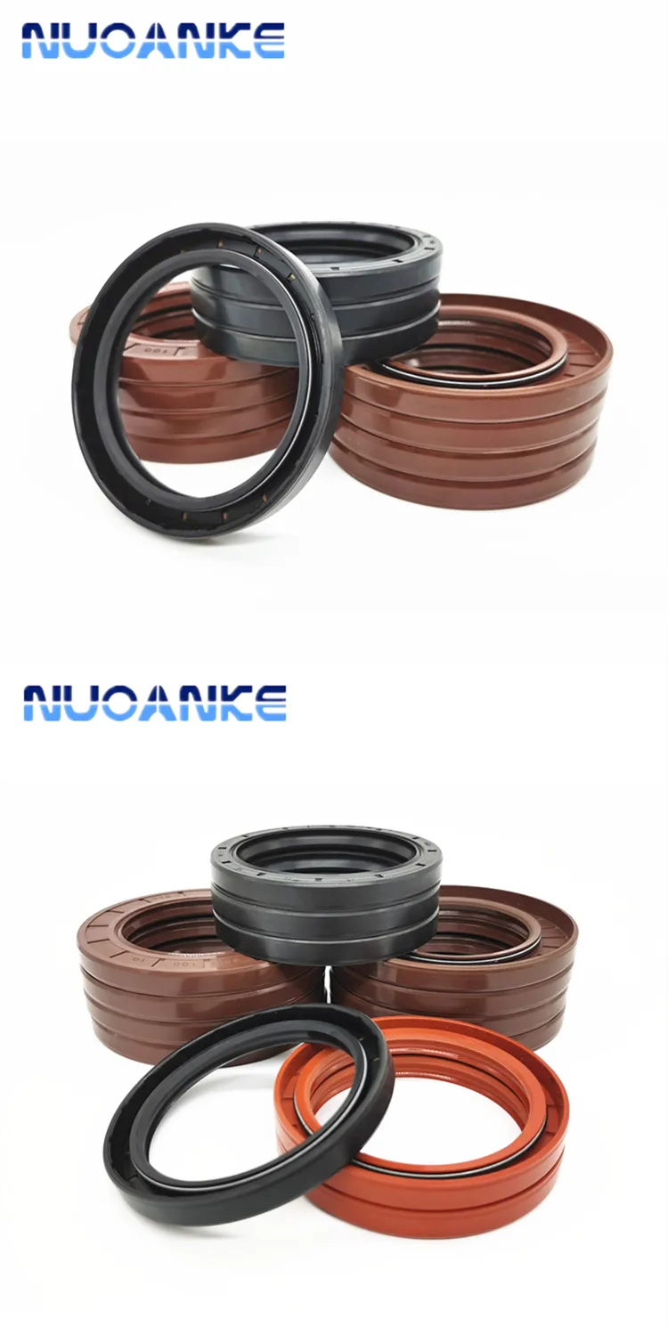 High Quality Double Lip Oil Seal Oil Resistance Black Brown FKM NBR TC Oil Seal 55 72 7