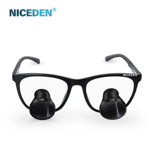 Niceden <span class=keywords><strong>Dental</strong></span> Loupe Ultralicht Binoculair Vergrootglas Tandarts Chirurgische Tandheelkundige Bril Burite <span class=keywords><strong>2x</strong></span> 3x Ttl Metaalmateriaal Optisch - Product Image 2
