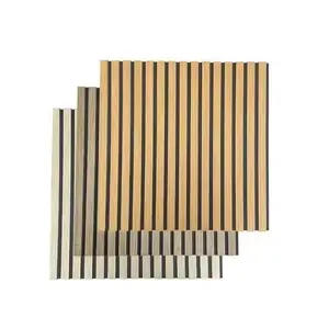 Acoustic Panel Diffusion Wall Soundproofing Slat Wooden Fiber Acoustic Panels Sound Proof Wall Panels