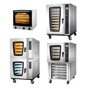 Bakery Equipment Mechanical Panel 8 Trays Gas Convection Oven Hot Air Convection Oven