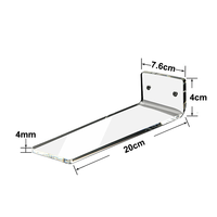 Étagères murales flottantes en acrylique transparentes pour collection de baskets – Présentoirs de rangement pour chaussures