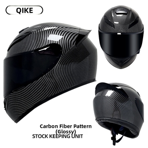 Casco de Motocicleta Integral Qike de ABS para Hombre y Mujer, Equipo de Invierno para Motociclismo, 4 Estaciones, Seguridad, Estilo Personalizado, Certificado ECE 3C - Product Image 2