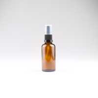 Flacon compte-gouttes en verre ambré rechargeable de 5 ml, 10 ml, 15 ml, 20 ml, 30 ml, 50 ml, 100 ml pour huile essentielle, sérum, lotion, avec pompe à crème