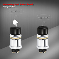 Interrupteur de démarrage à bouton-poussoir DaierTek 12V, bouton de démarrage momentané, interrupteur de démarrage du moteur 12 volts, bouton de klaxon pour bateau marin, voiture