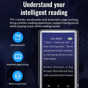 MP3 Âm Nhạc Máy Nghe Nhạc Bt 5.2 Xách Tay Hifi Lossless Âm Thanh Được Xây Dựng-Trong Bộ Nhớ WAV FM Đài Phát Thanh Ghi Âm Cuốn Sách Điện - Product Image 6