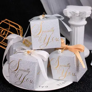 Saco de papel para lembrancinhas de casamento, saco portátil personalizado Nicro para presente de dia dos namorados, flores, chocolate e doces, caixa com laço de coração