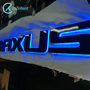 Acrylique Led affaires rétro-éclairé alphabet lettre signes extérieur Led décor publicité halo éclairé lettres 3D lettre lumières signe d'affaires - Product Image 5