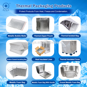 XCGS Custom Size SAC Isotherma Folie Thermos chaum Mailer Reiß verschluss tasche Folien kühler Bubble Mailer Bag - Product Image 3