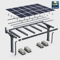 H2 Solar Auvent de toit cantilever latéral sans piliers centraux, étanche, avec ballast, pour espaces ouverts