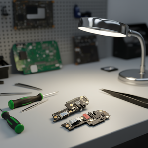 Scheda di ricarica USB Type C per Oppo A72 2020 con jack audio e connettore microfono, piccola scheda di ricambio - Product Image 3