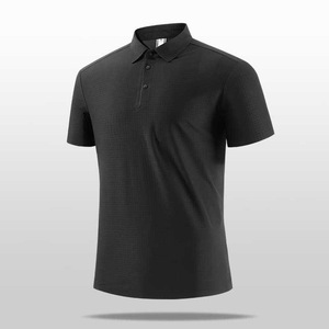 Men's Ice <b>Silk</b> Short Sleeve Polo Shirt Nylon Quick Dry Summer Workwear - Product Image 5