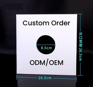 <strong>Custom</strong> Printed White Paper <strong>CD</strong>/DVD Sleeves Envelope Cheap Vinyl Record Packaging &amp; Printing Products - Product Image 1