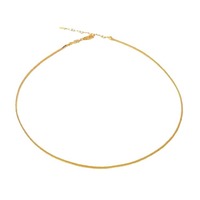 Collar de Lujo de Oro Puro de 18K AU750 con Cadena de Serpiente para Accesorios de Joyería Fina para Mujeres y Damas