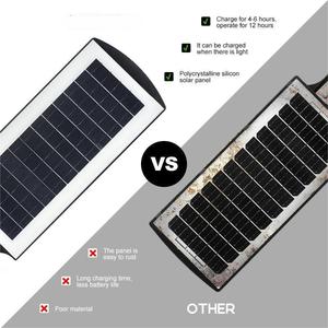 Dengan Remote Control baru lampu jalan Panel surya ABS 100W 200W 300W 400W 500W semua dalam satu Sensor Radar tahan air - Product Image 4