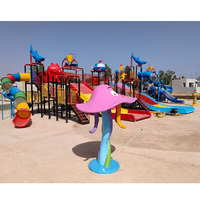 Parc aquatique professionnel populaire : Conception de parcs aquatiques sécurisés et durables pour enfants, équipement de divertissement à jets d'eau, toboggans de piscine, aire de jeux