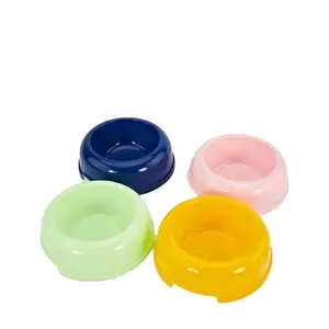 Cheap Price Round Shape Eco-friendly Multicolor Feeding Bowls For Cats And Dogs Made Of Plastic