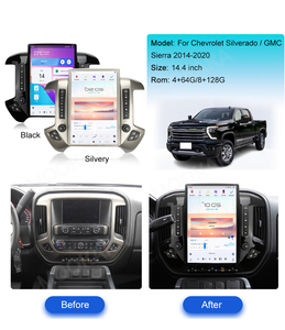 Vendas quentes Rádio Do Carro 14.4 "Para 13-19 Chevrolet Silverado GMC SIERRA Tela Estéreo Jogador <span class=keywords><strong>Bluetooth</strong></span> Carplay <span class=keywords><strong>Android</strong></span> Auto Gps - Product Image 4