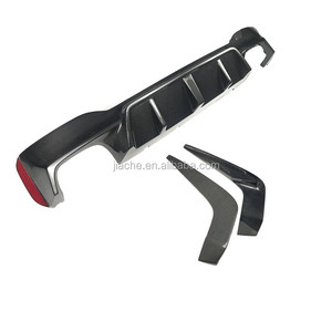 Seco de fibra de carbono difusor trasero labio divisores de Spoiler para <span class=keywords><strong>BMW</strong></span> serie <span class=keywords><strong>5</strong></span> F90 M5 sedán de 4 puertas 2018- 2020 3D estilo protector de parachoques - Product Image 5