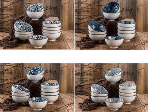 Juego de Tazones de Cerámica Modernos de Alta Gama, Apilables, de 4.5 Pulgadas, en Caja de Regalo, para Regalos Empresariales o de Boda - Product Image 6