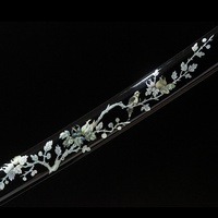 Épée de samouraï Iaikai forgée à la main de 102 cm, ornement artisanal en métal, épée de samouraï en acier au carbone, objet de collection, sans tranchant, sûr, accessoire de cosplay