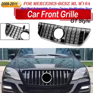 กระจังหน้า StarNav สำหรับ ML W164 ปี 2009-2011 ช่องระบายอากาศกันชนแบบตาข่าย ฝาครอบตกแต่งสไตล์ชุดแต่งตัวถังรถยนต์ อุปกรณ์ตกแต่ง - Product Image 4