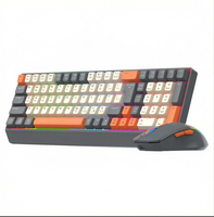 Factory Outlet Price Dual-mode Color Three Tone Keycap Wireless Keyboard Mouse Combo for Gaming Office Laptop