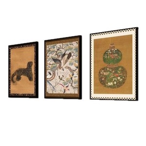 Quadro su Tela Incorniciato Stile Medievale per Soggiorno, Dipinto Decorativo Ghepardo Trifisico, Murale di Alta Gamma per Parete di Fondo Divano - Product Image 5
