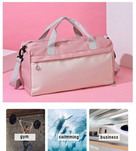 Hot Sale Custom Fashion Large Capacity <b>Waterproof</b> Weekend Overnight Sport Fitness Gym <b>Bag</b> Duffle <b>Duffel</b> <b>Bag</b> Travel <b>Bag</b> for Women - Product Image 3