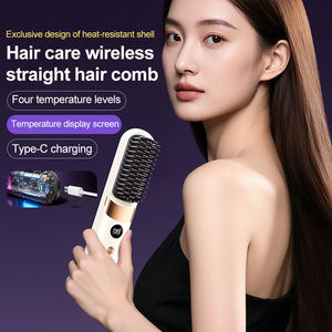 Lisseur de cheveux sans fil portable, peigne anionique pour la maison, ne blesse pas les cheveux, alimentation USB pour la coiffure en voyage - Product Image 6