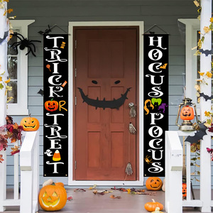 Pancarta Rectangular para Puerta de Garaje con Diseño de Graduación de Halloween, Impresa por Sublimación, Personalizable OEM/ODM, 100% Poliéster, Lavable y Resistente a la Decoloración - Product Image 4