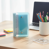 Carnet de notes A6 de luxe à paillettes, classeur à 6 trous, journal professionnel, classeur de budget transparent – Meilleur prix de gros