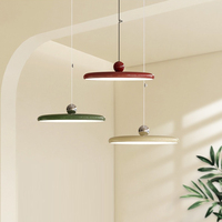 Éclairage décoratif rond rétractable pour lustre d'éclairage de plafond nordique pour salle à manger Led lustres modernes lampes suspendues