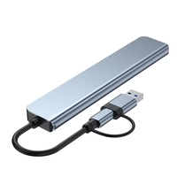 Base de Conexión USB a Tipo C 8 en 1, Expansor Multifuncional de Alta Velocidad para Lector de Tarjetas TF SD, Divisor PD para Laptop