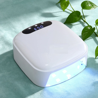 Lampe à ongles UV LED professionnelle à double source lumineuse, séchage rapide du vernis gel, 3 minuteurs, capteur intelligent, équipement de manucure