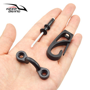 ชุดตะขอสแตนเลสสีดำสำหรับดำน้ำ KK-T03สำหรับเรือแคนูคายัค - Product Image 3