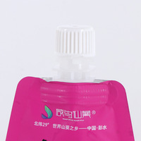 Pochette souple réutilisable personnalisée de qualité alimentaire avec bec verseur pour le lait, le shampoing, les recharges et l'emballage de jus de fruits