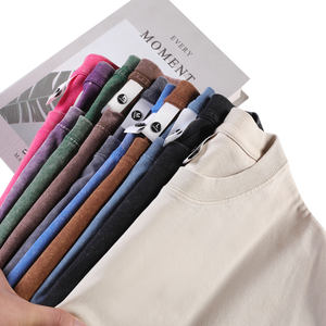 เสื้อยืดคอตตอนคุณภาพสูง 240 กรัม หนัก ทนทาน สไตล์วินเทจ ล้างสีแบบแอซิดวอช พิมพ์โลโก้ตามสั่ง เสื้อผ้าสตรีทแวร์ทรงโอเวอร์ไซส์ สำหรับผู้ชาย - Product Image 3