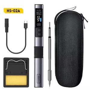 <span class=keywords><strong>Fer</strong></span> à <span class=keywords><strong>Souder</strong></span> Électrique Intelligent Fnirsi HS-02A 100W Max, <span class=keywords><strong>Portable</strong></span> Rapide, avec Écran d'Affichage, Chauffage Intelligent Ultra-Rapide - Product Image 1