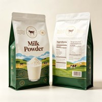 Sachet Doypack thermoscellable pour poudre de lait, protéines, café, thé, 100g, 500g, 1kg, 5kg