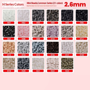 Pindou Fusion Beans 264 couleurs, série complète, 1000 pièces, puzzle en plastique plat à faire soi-même pour enfants, 2,6 mm - Product Image 6