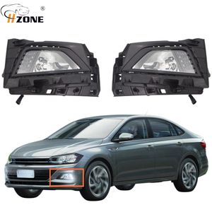 Parachoques delantero coche luces antiniebla lámparas accesorios montaje para Volkswagen <span class=keywords><strong>VW</strong></span> Polo <span class=keywords><strong>Virtus</strong></span> Hatchback Sedan 2018 2019 <span class=keywords><strong>2020</strong></span> - Product Image 6