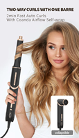 6-en-1 : Sèche-cheveux, fer à boucler et lisseur électrique 1600W avec trois vitesses et fonctions de sécurité pour usage domestique