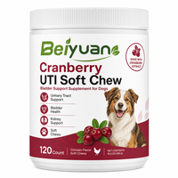 OEM ODM Cranberry UTI Soft Chews Suplemen Kesehatan Saluran Kemih, Kandung Kemih, dan Ginjal Anjing Rasa Ayam 120 Butir Vitamin Mineral