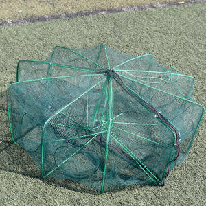 Filet de pêche en forme de <span class=keywords><strong>cage</strong></span> pour crevettes, épais, type parapluie, pour crabes, anguilles, loches, équipement de lancer manuel pour homards et poissons, filets de pêche essentiels - Product Image 5