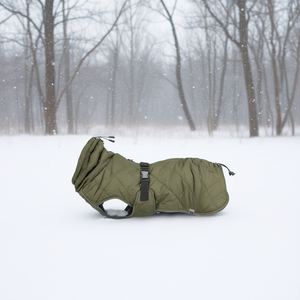 Abrigo para Perro Minot, Talla S, Verde Oliva, Chaqueta Acolchada de Invierno para Perros - Product Image 3