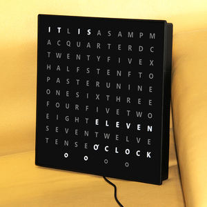 Reloj de Pared LED CHEETIE CP37 Blanco Elegante con Pantalla de Texto de 5 <span class=keywords><strong>Minutos</strong></span> - Product Image 4